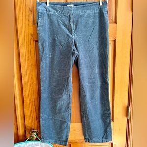 J Jill 14 petite blue velvet pants.